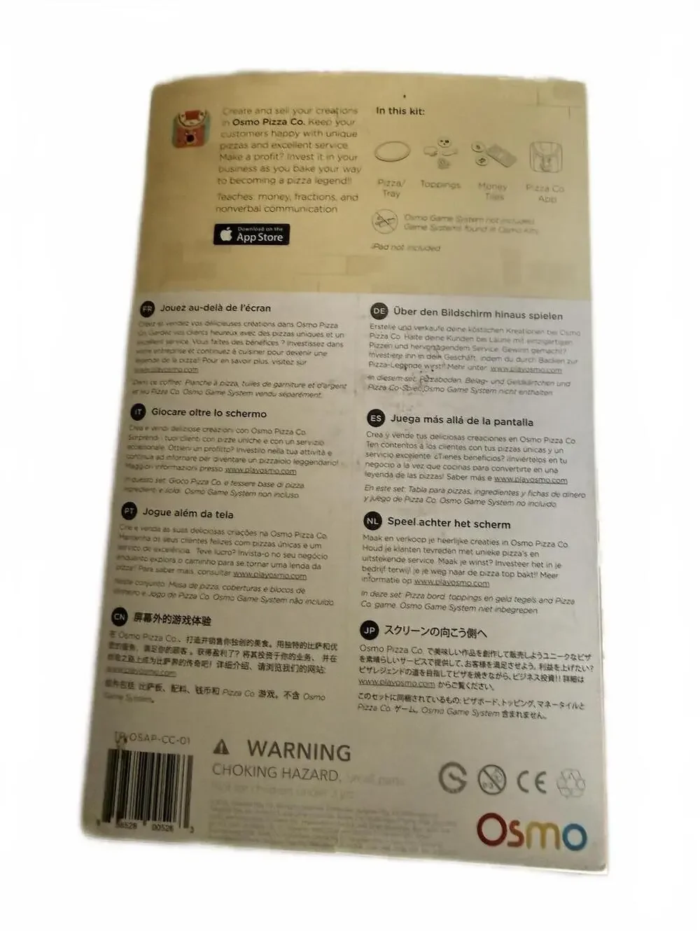 Osmo AUTHENTIC Pizza Co Starter Kit Run Your Own Pizza Shop Age 5-12 For iPad
